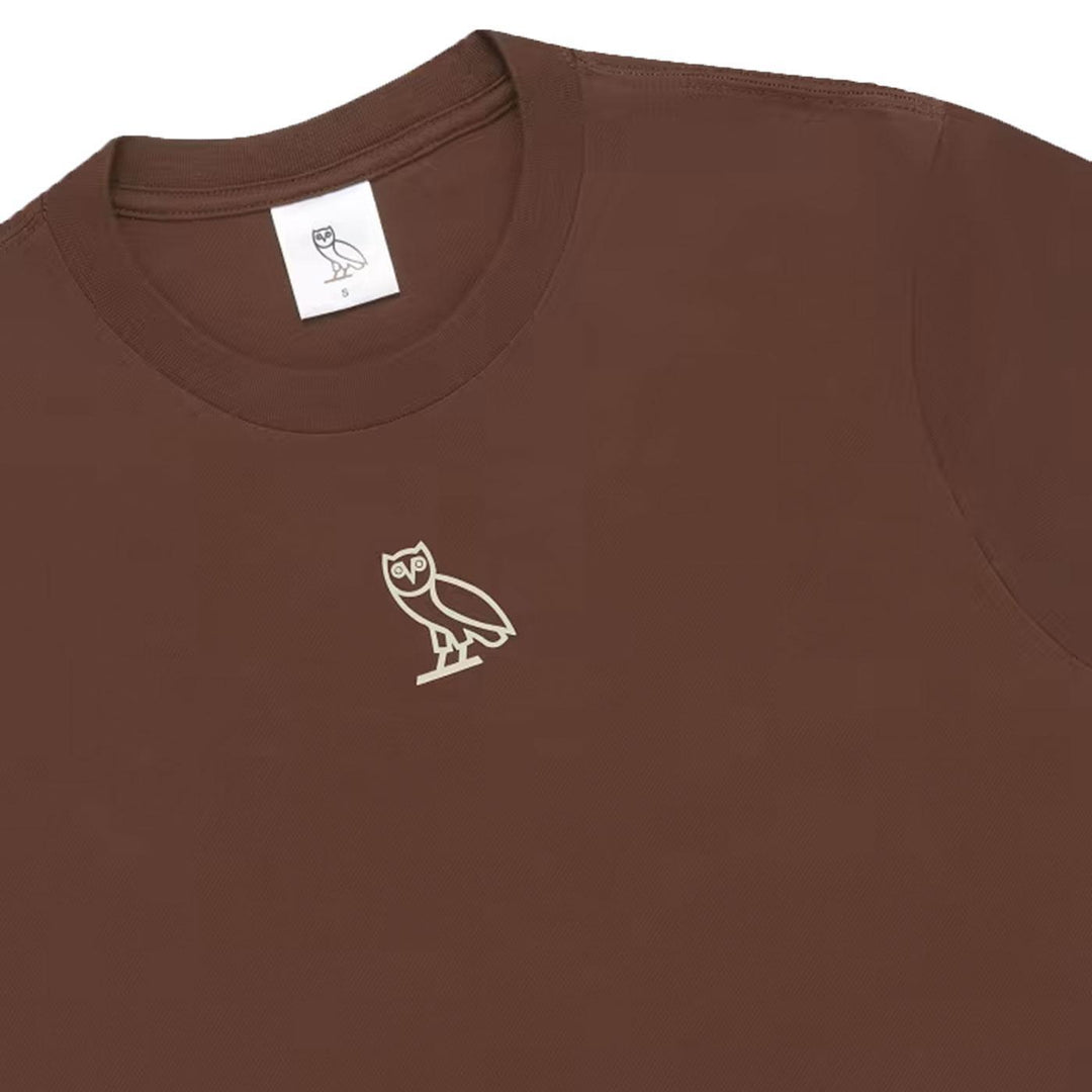 Women's Center Chest Owl T-Shirt (Cocoa)