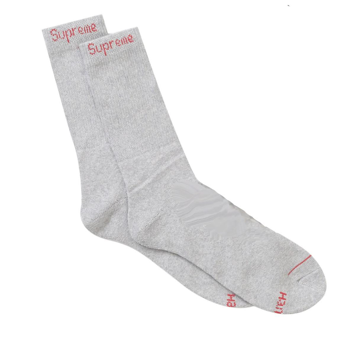 8 PAIR Supreme x Hanes Black Crew buy Socks