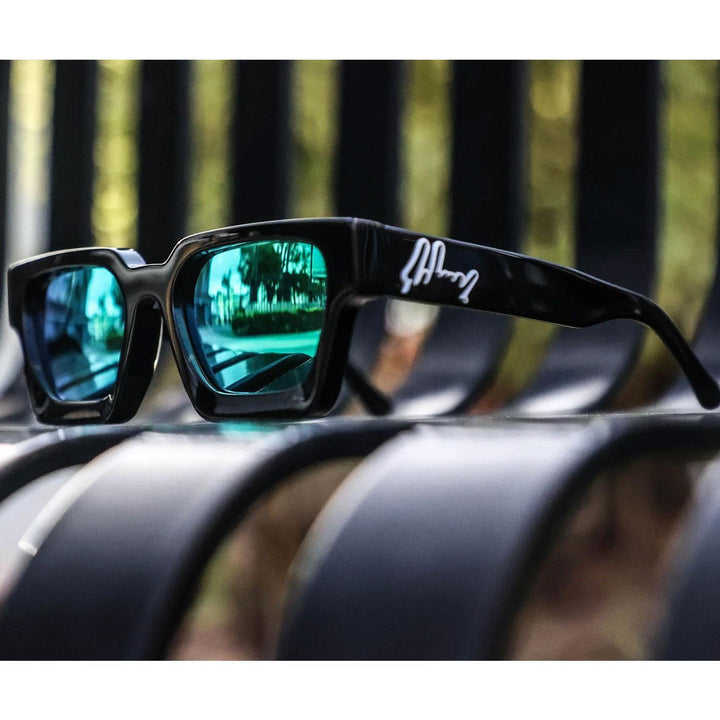 Polarized Kronos Sunglasses (Black/Green)