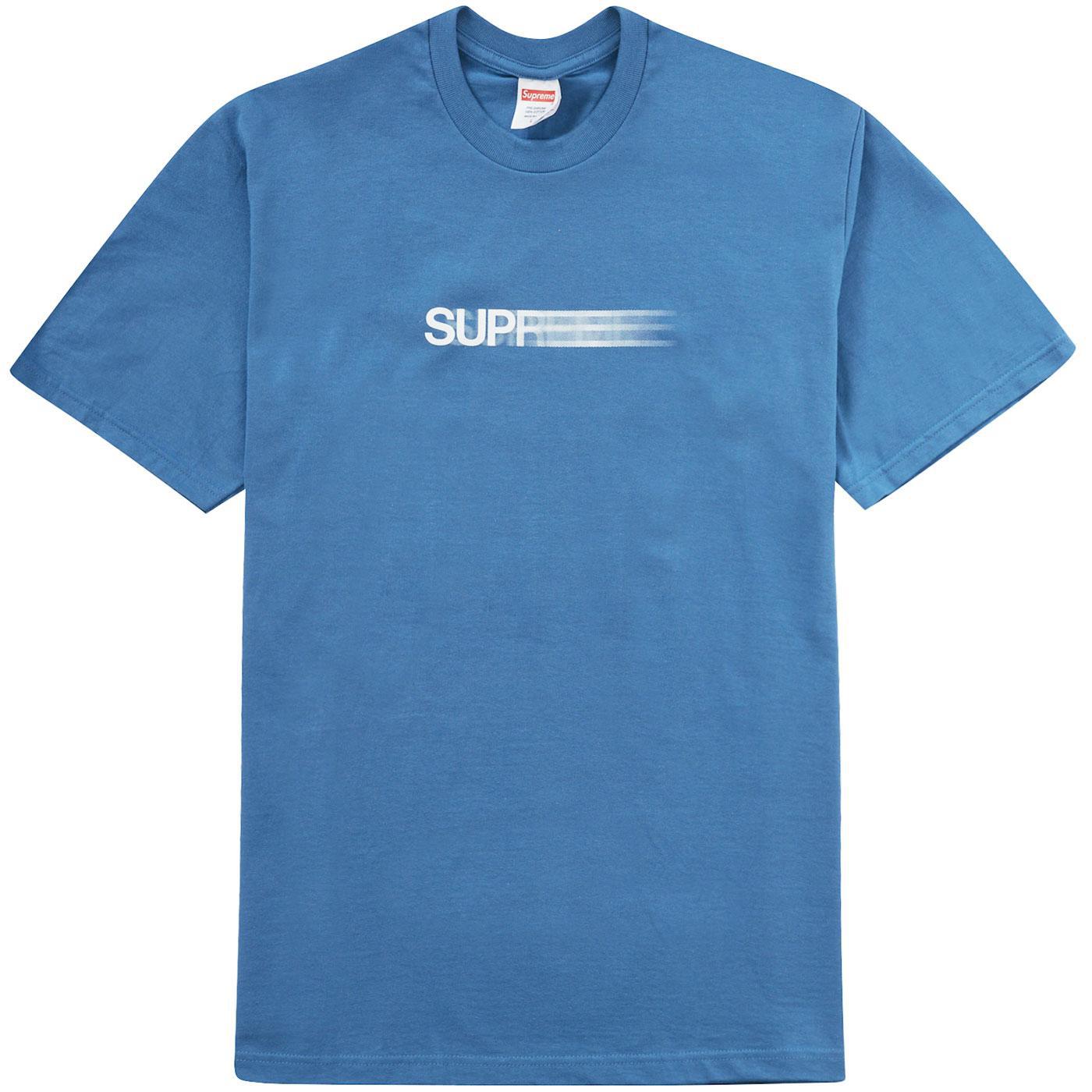 Supreme Motion Logo Tee (Faded Blue) – Urban Street Wear