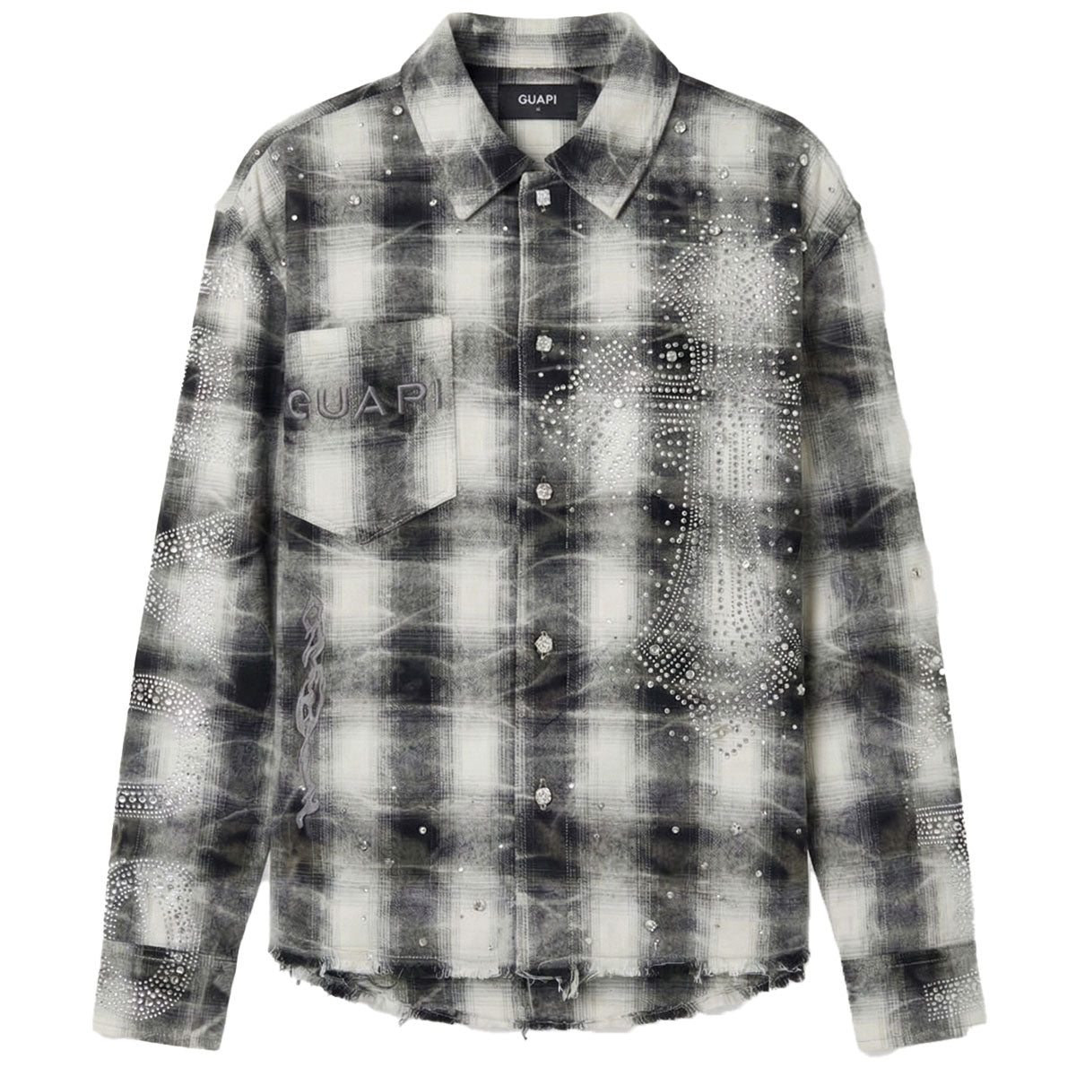 GUAPI Cloud Grey Cross Flannel (Grey) GUAPI CROSS Flannel Grey / S 