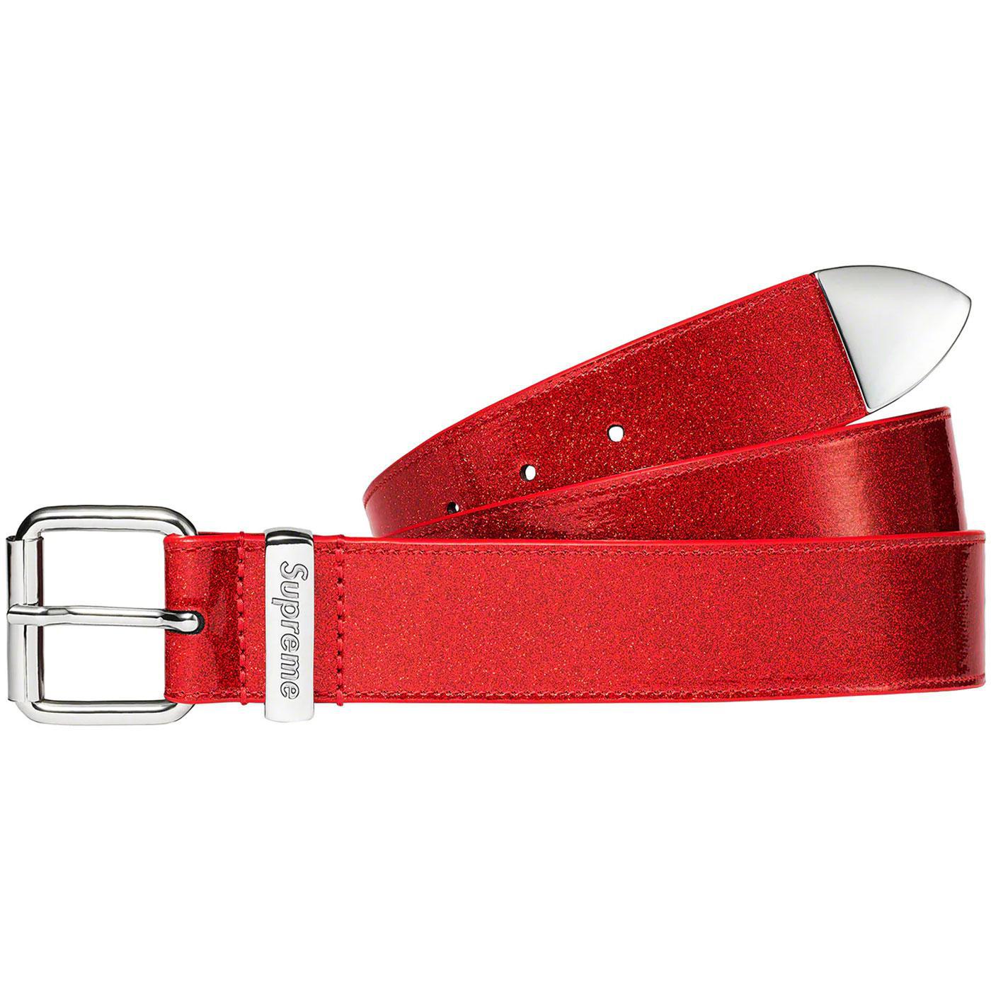 Glitter Vinyl Ranger Belt (Red)
