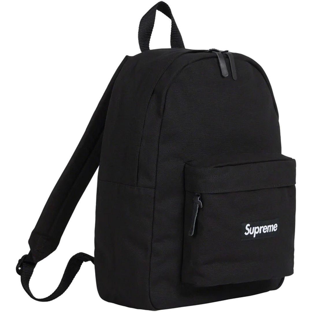 Supreme Canvas Backpack (Black) Side View | Supreme NY