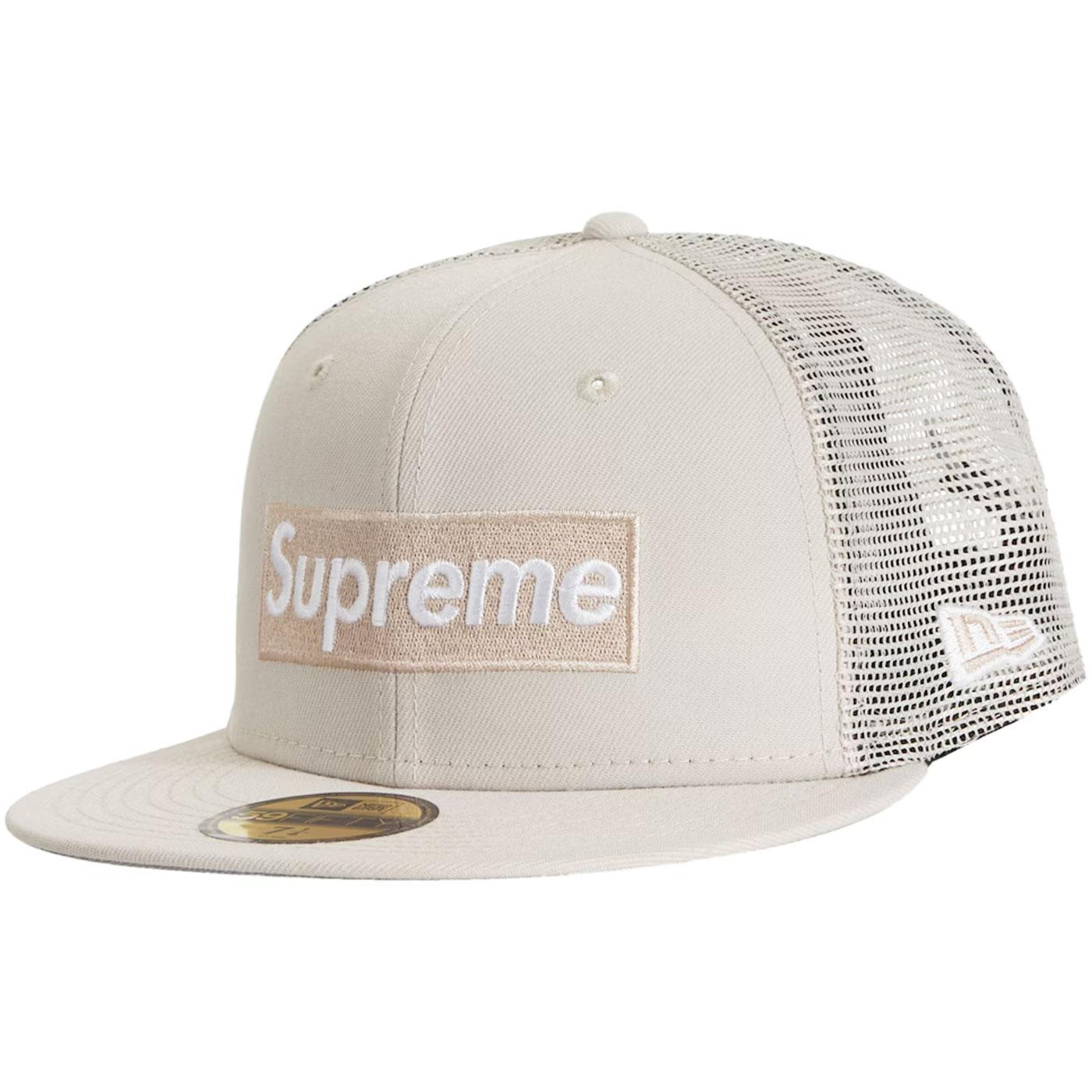 Supreme Box Logo Mesh Back New Era Hat (ss23) Orange in Red