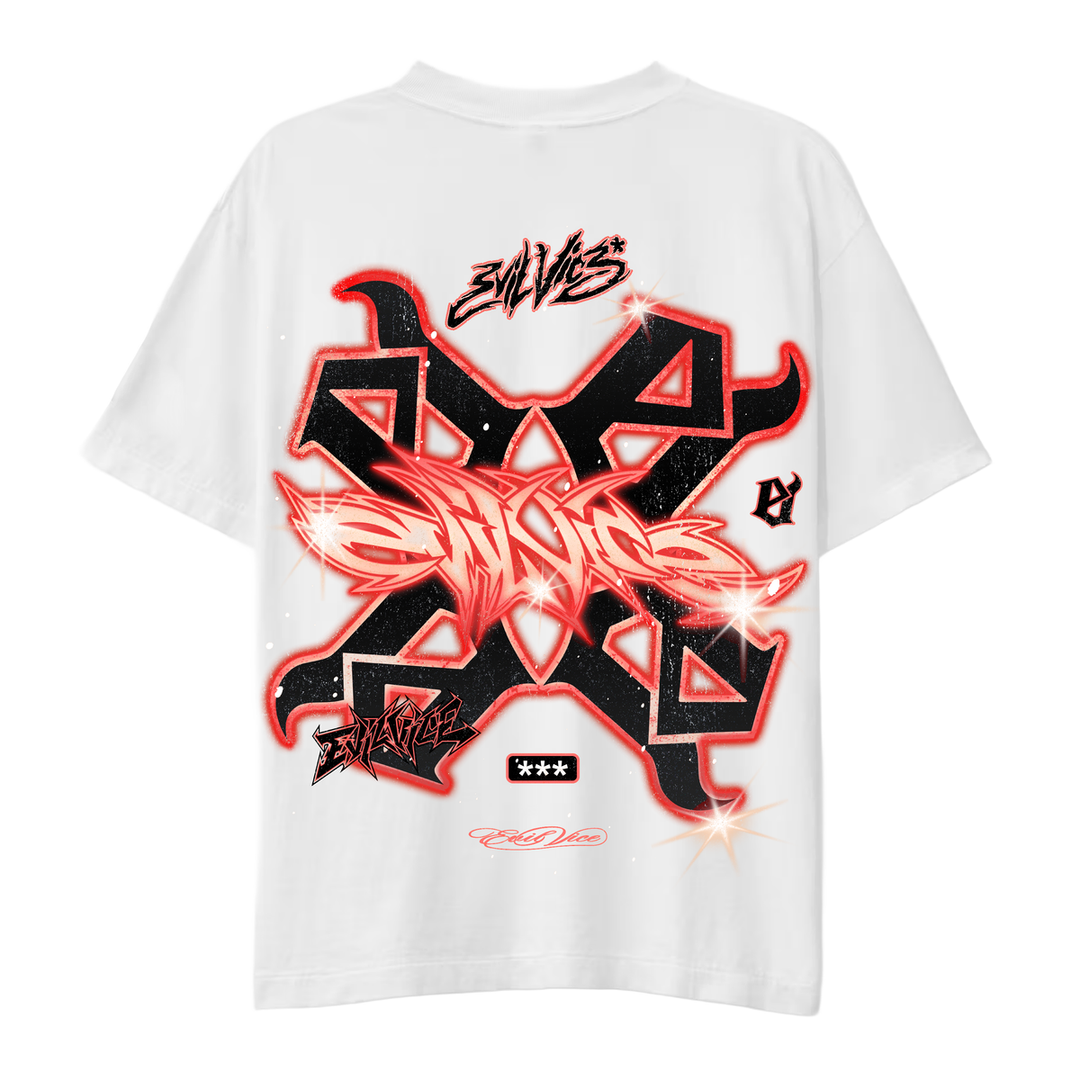 Evil Star Tee (White)