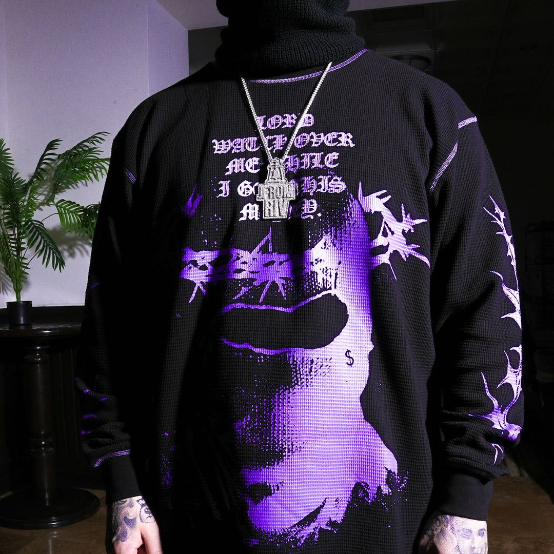 Thorn Bala Waffle Crewneck (Black)