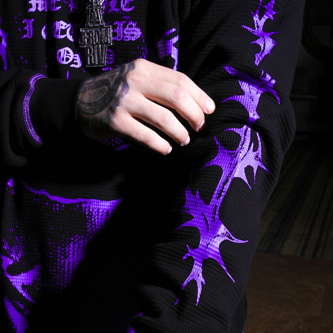 Thorn Bala Waffle Crewneck (Black)