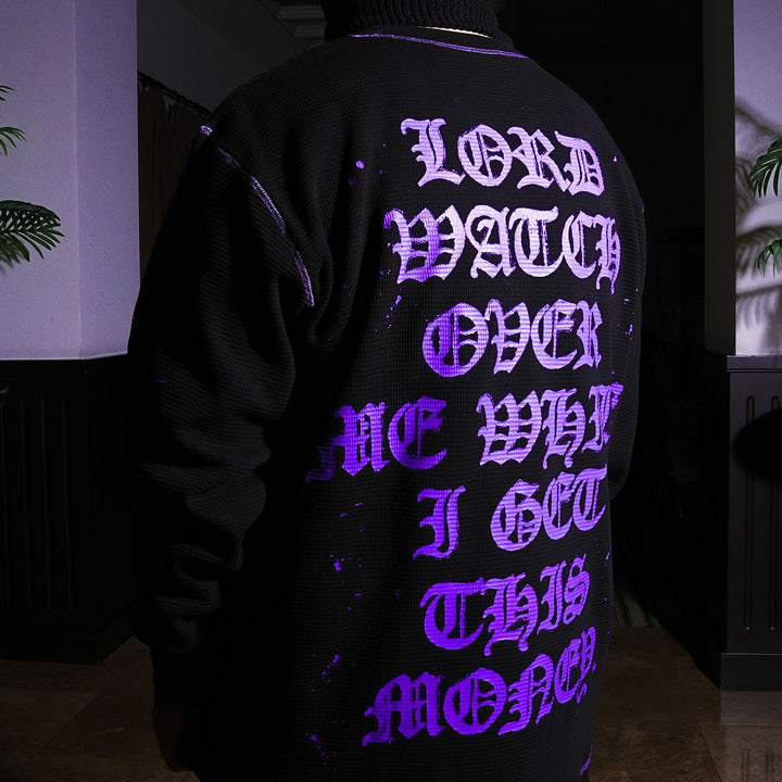 Thorn Bala Waffle Crewneck (Black)