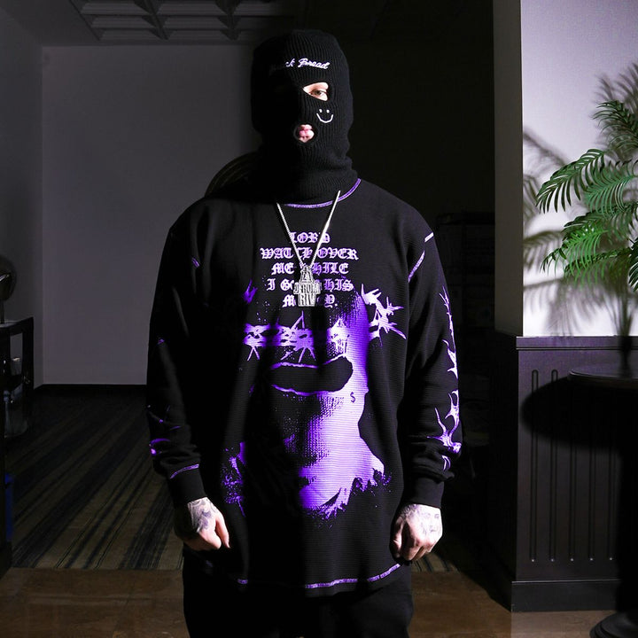 Thorn Bala Waffle Crewneck (Black)