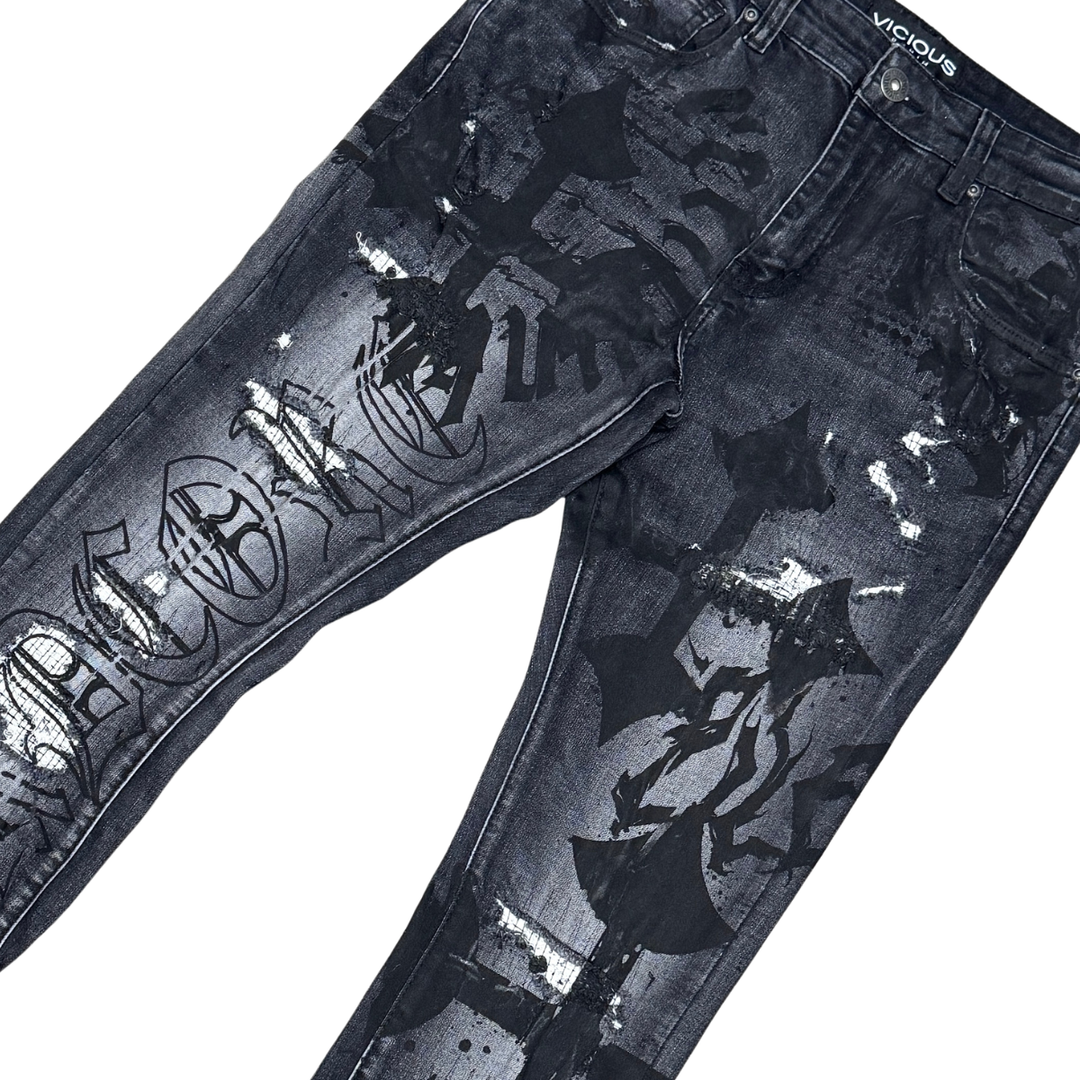 Premium Artwork Denim (Vintage Grey)