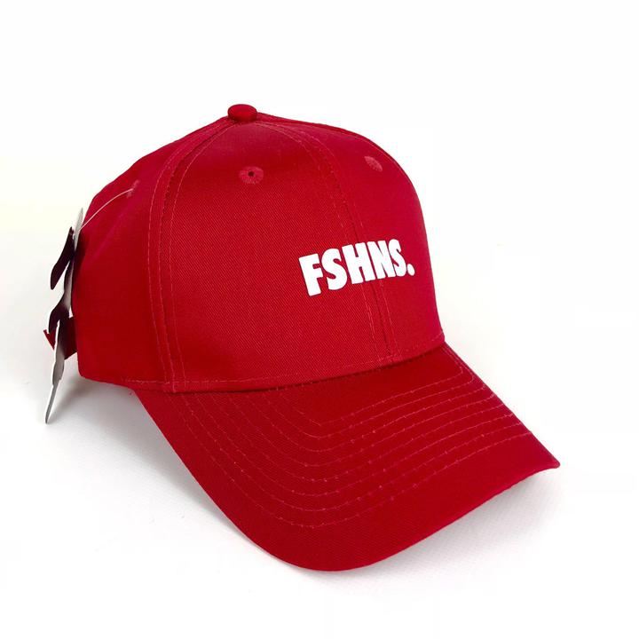 FSHNS Bold Logo Silicone Dad Hat (Red/White)