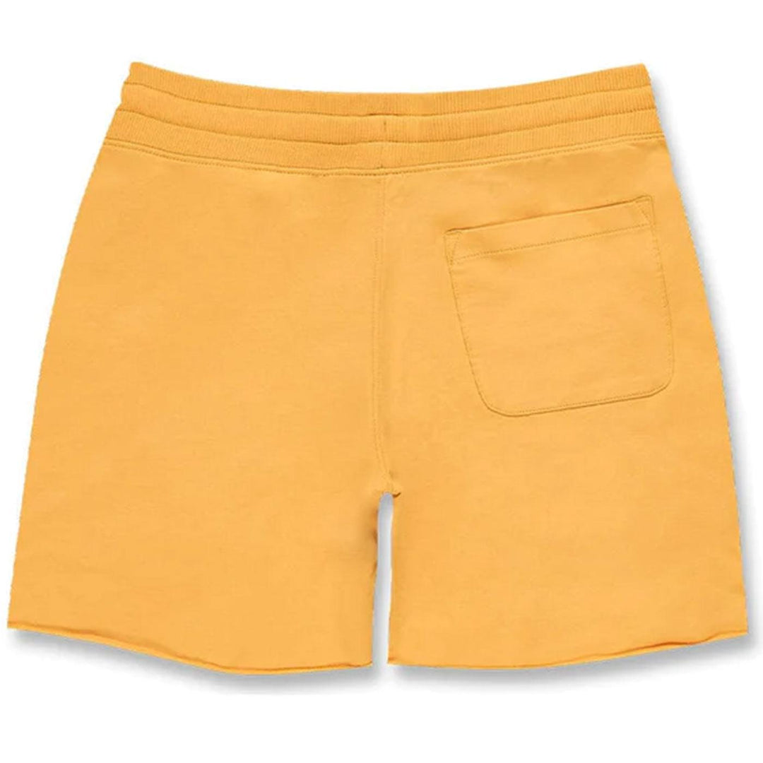 Athletic Summer Knit Breeze Shorts (Matte Orange) Rear View | Jordan Craig