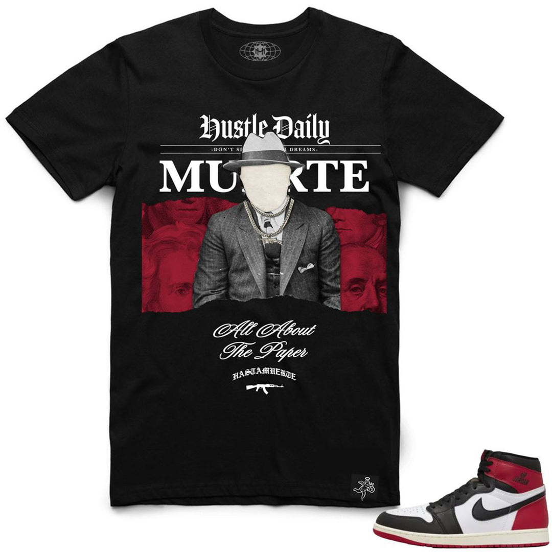 AJ1BTR Paper Faceless MT Tee (Black)