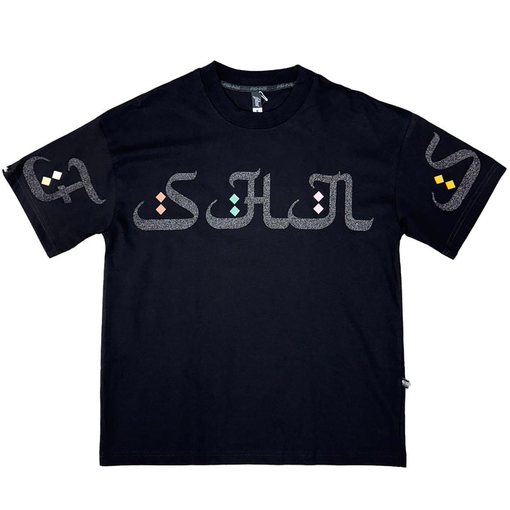 Arabic Horizon Oversize Tee (Black)