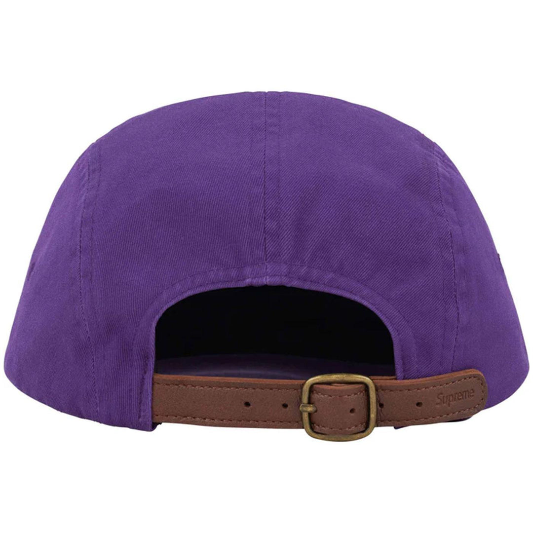 Washed Chino Twill Camp Cap (Purple)