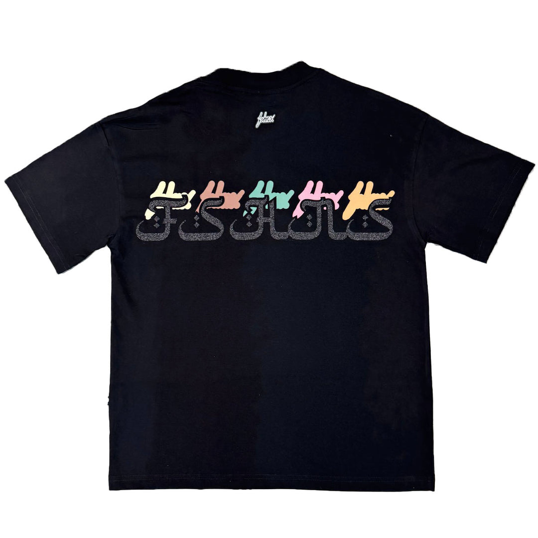 Arabic Horizon Oversize Tee (Black)