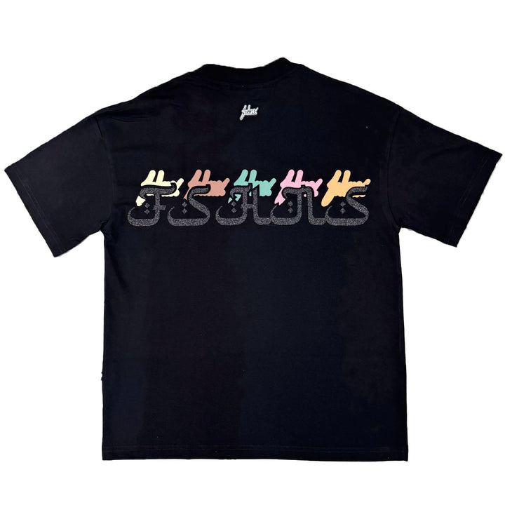 Arabic Horizon Oversize Tee (Black)