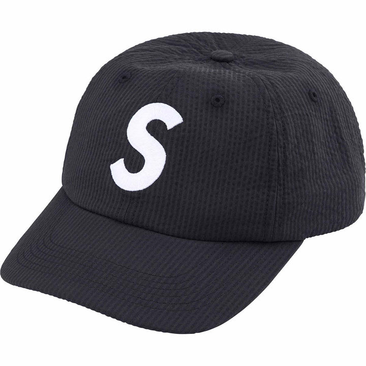 Seersucker S Logo 6-Panel Hat (Black)