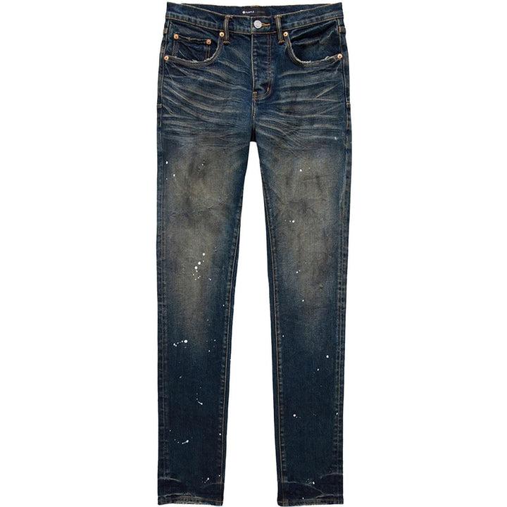 P001 Low Rise Skinny Jean (Dark Dirty Paint)