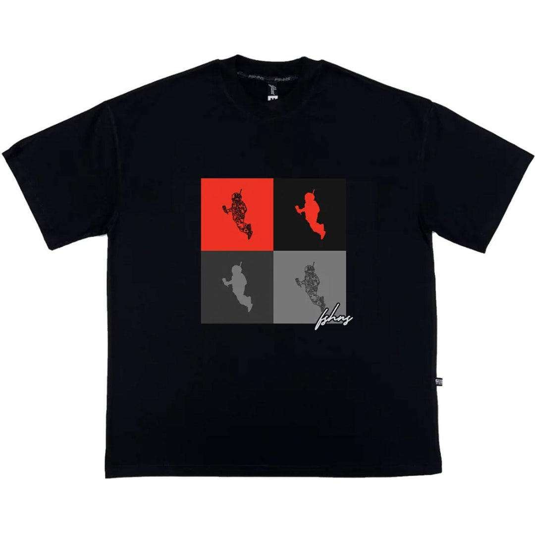 Astrospace The Box Oversize Tee (Black/Grey/Red)