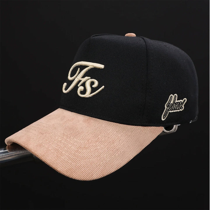 Stella Logo Snapback Hat (Black/Cream/Beige)