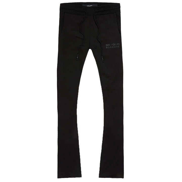 SYIP Tonal Stacked Sweatpants (Black)
