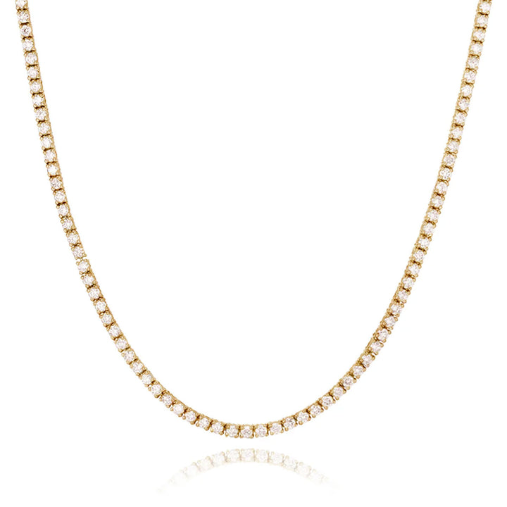 2mm Tennis Chain Necklace - Sterling Silver