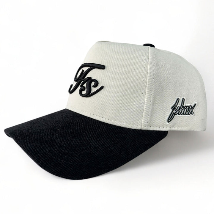 Stella Logo Snapback Hat (Bone White/Black)