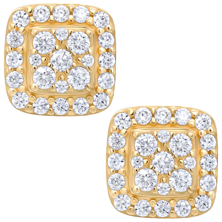 16 10K Gold Moissanite Earring