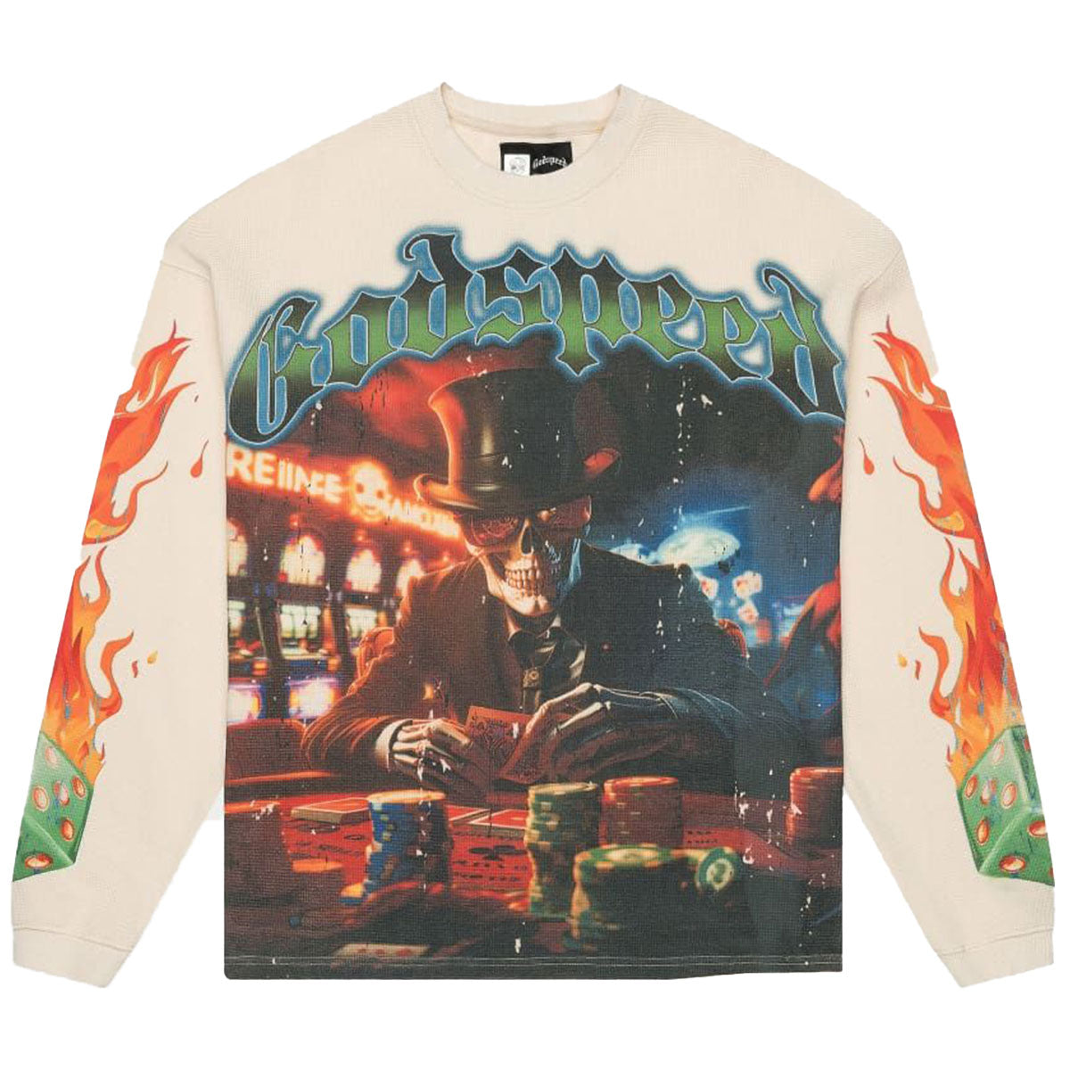 L.A.G Thermal Long Sleeve Tee (Bone) | Godspeed – Urban Street Wear