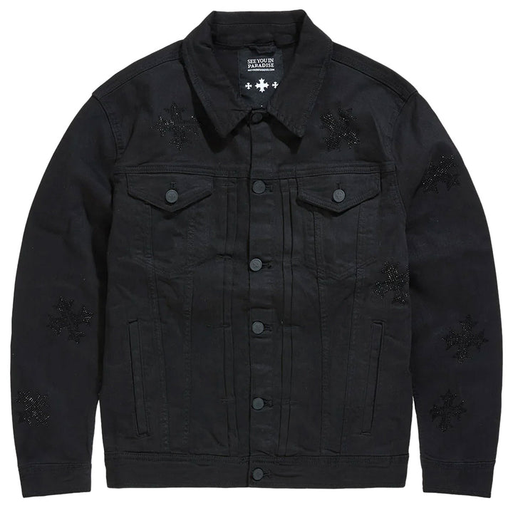 Limelight Denim Trucker Jacket (Jet Black)