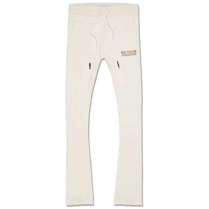 SYIP Tonal Stacked Sweatpants (Bone)