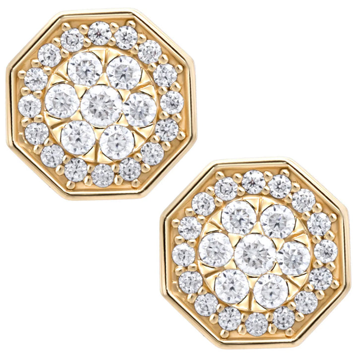 13 10K Gold Moissanite Earring