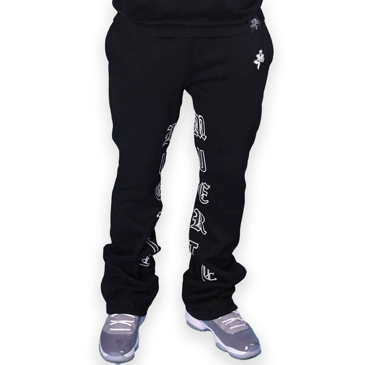 GREY LTTRS Flare Sweatpant (Black)