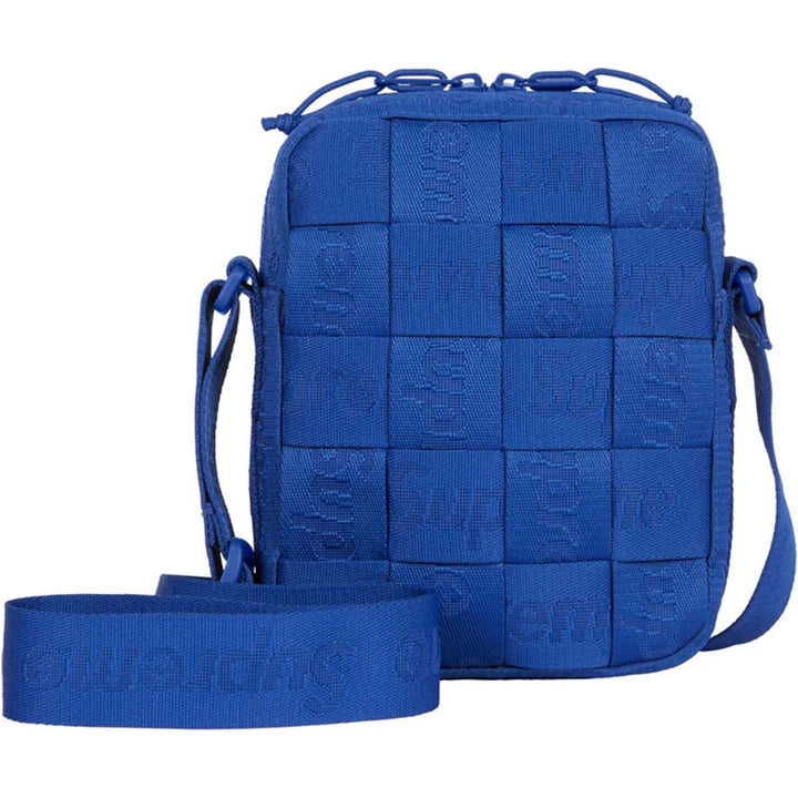 Woven Shoulder Bag (Royal Blue)