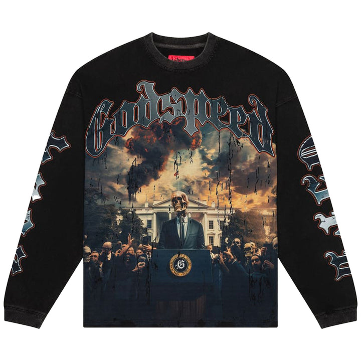 V.O.D 2024 Long Sleeve T-Shirt (Black Wash)