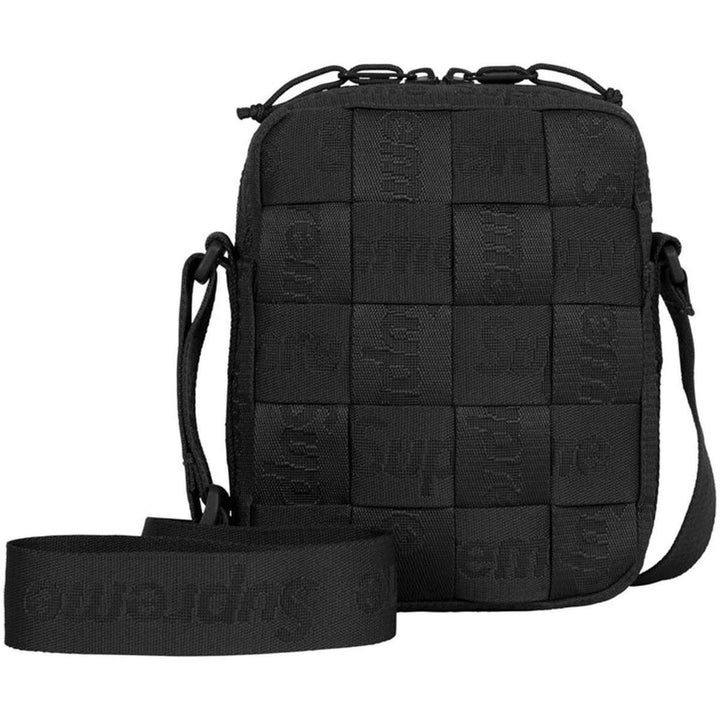 Woven Shoulder Bag (Black)