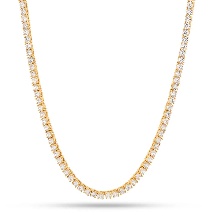 4mm Tennis Chain Neckace (Gold)