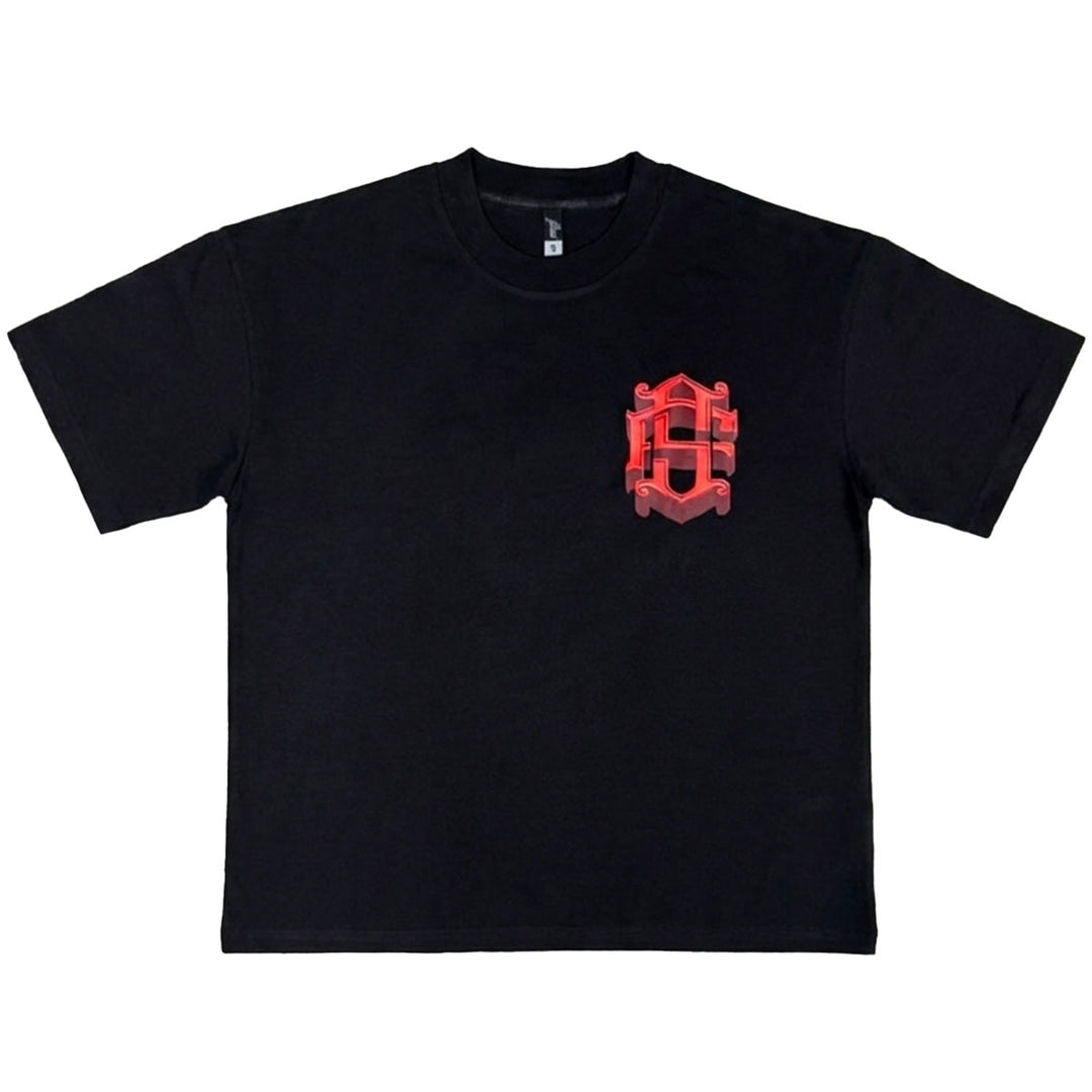 Zorath 3D Oversize Tee (Black / Red)