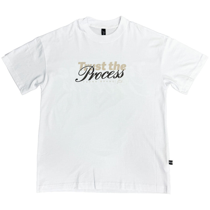 Trust The Process Oversize Tee (White/Cream)