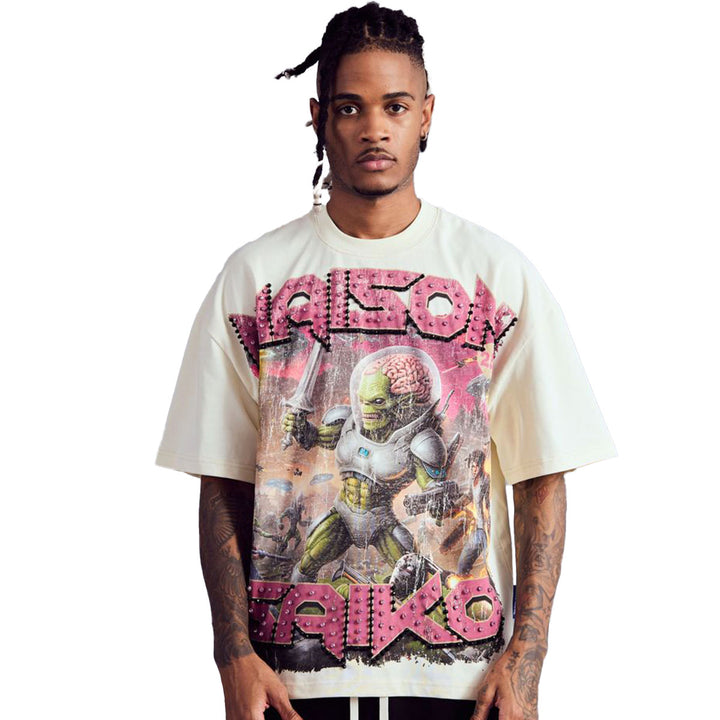 Comic Book Three Tee (Cream)