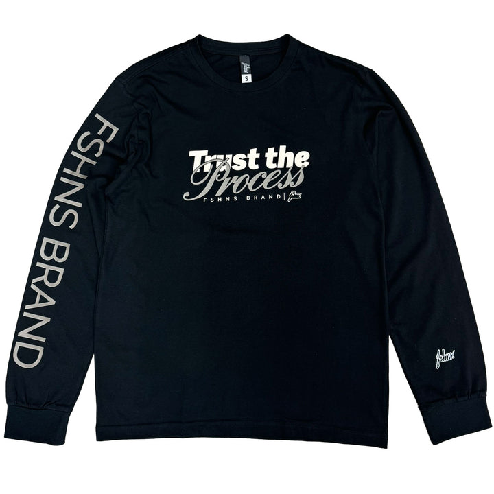 Trust The Process Long Sleeve Tee (Black)