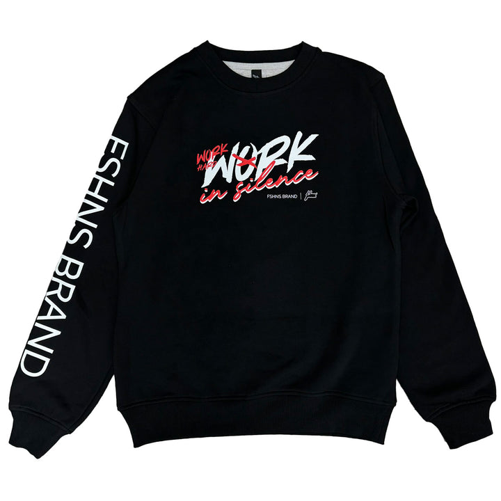 Work In Silence Crewneck (Black)