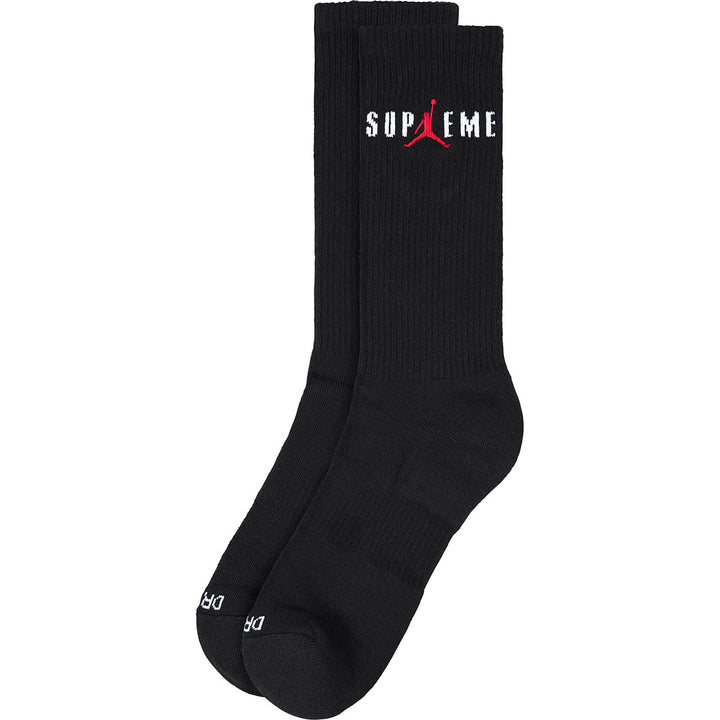 Supreme® / Jordan® Crew Socks (2 Pack) Black