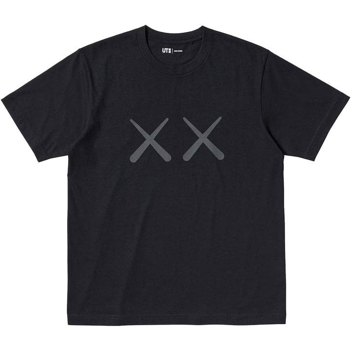 KAWS + Warhol UT Graphic Face T-Shirt (Black)