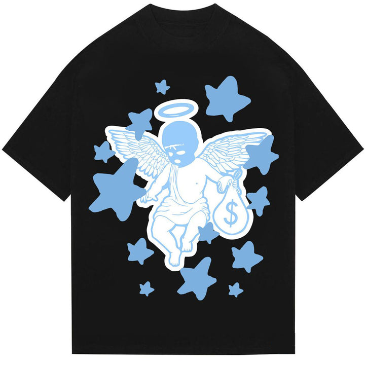 Blue Flame Tee (Black)