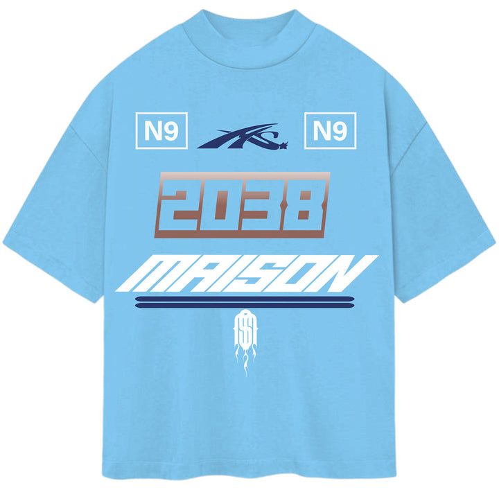 Cyber Plate Tee (Sky Blue)