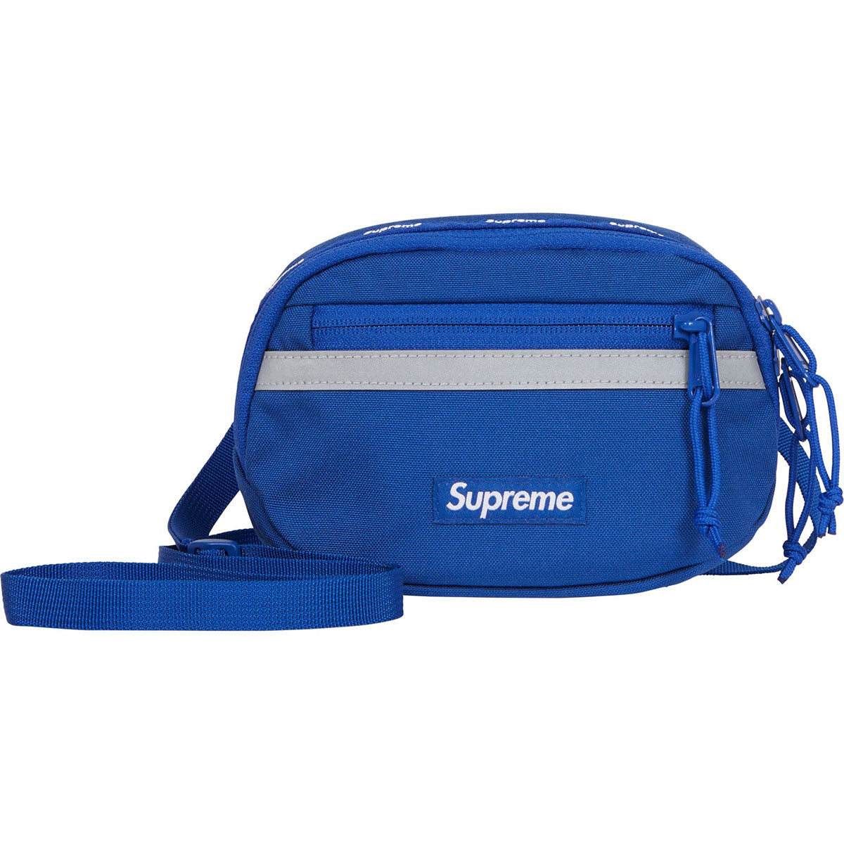 Blue shops supreme waist bag