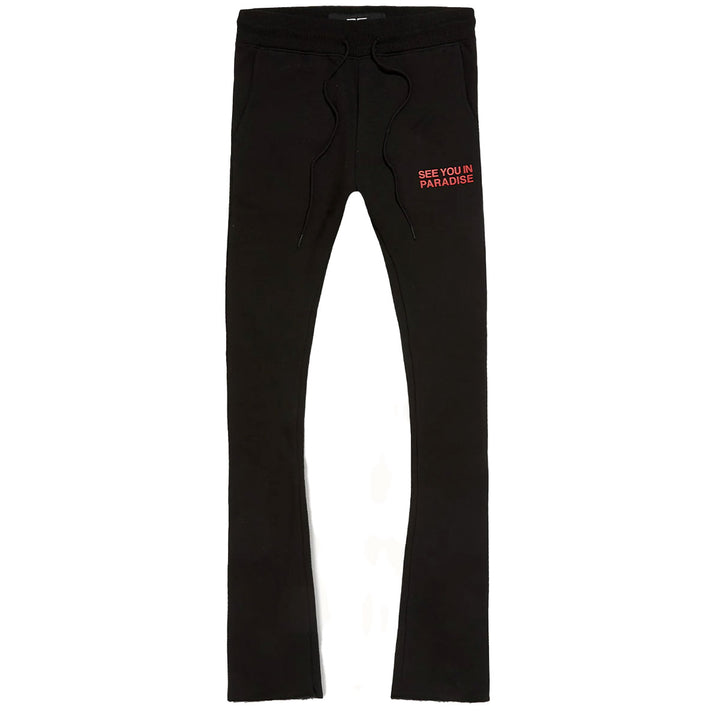 SYIP Tonal Stacked Sweatpants (Crimson)