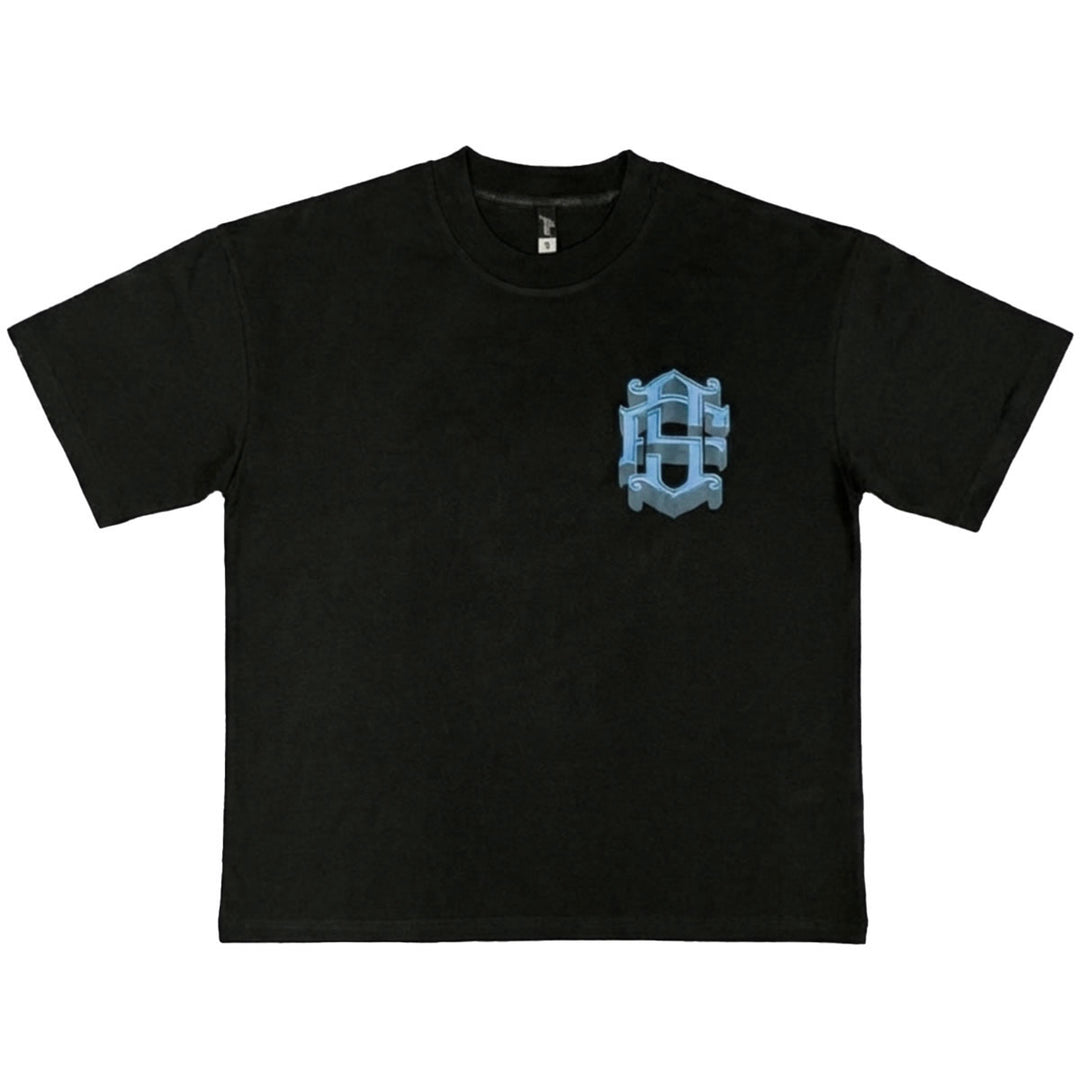 Zorath 3D Oversize Tee (Black / Blue)
